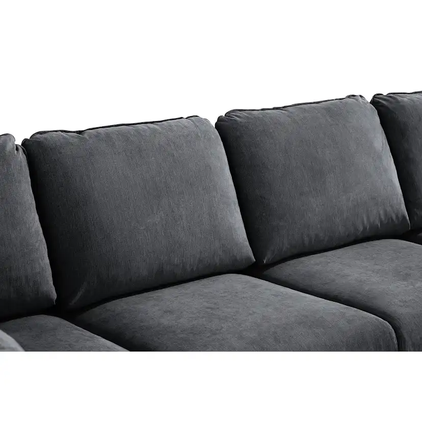 Trend Lyx U-soffa med Divan Vänster Mörkgrå