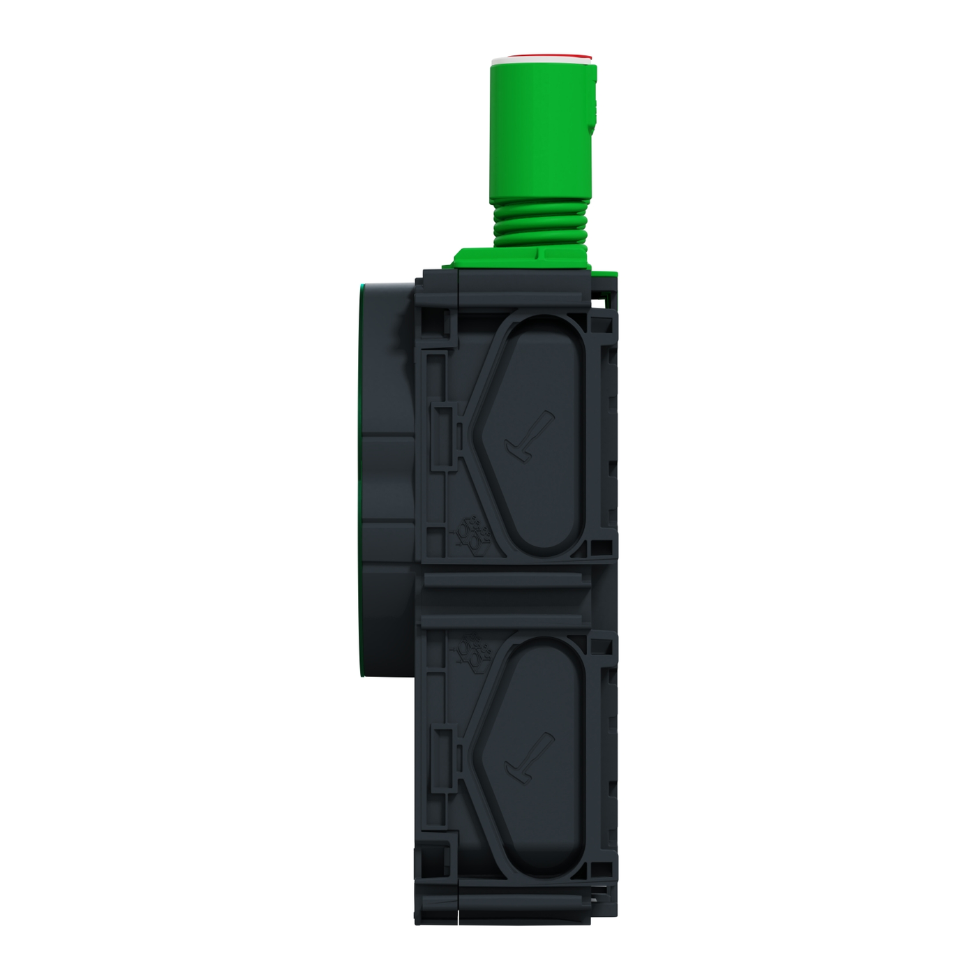 Apparatdosa Schneider Electric Multifix med Lock 1,5-modul för Enkelgips 13 mm 2 Flexibla Stutsar 16/20 mm