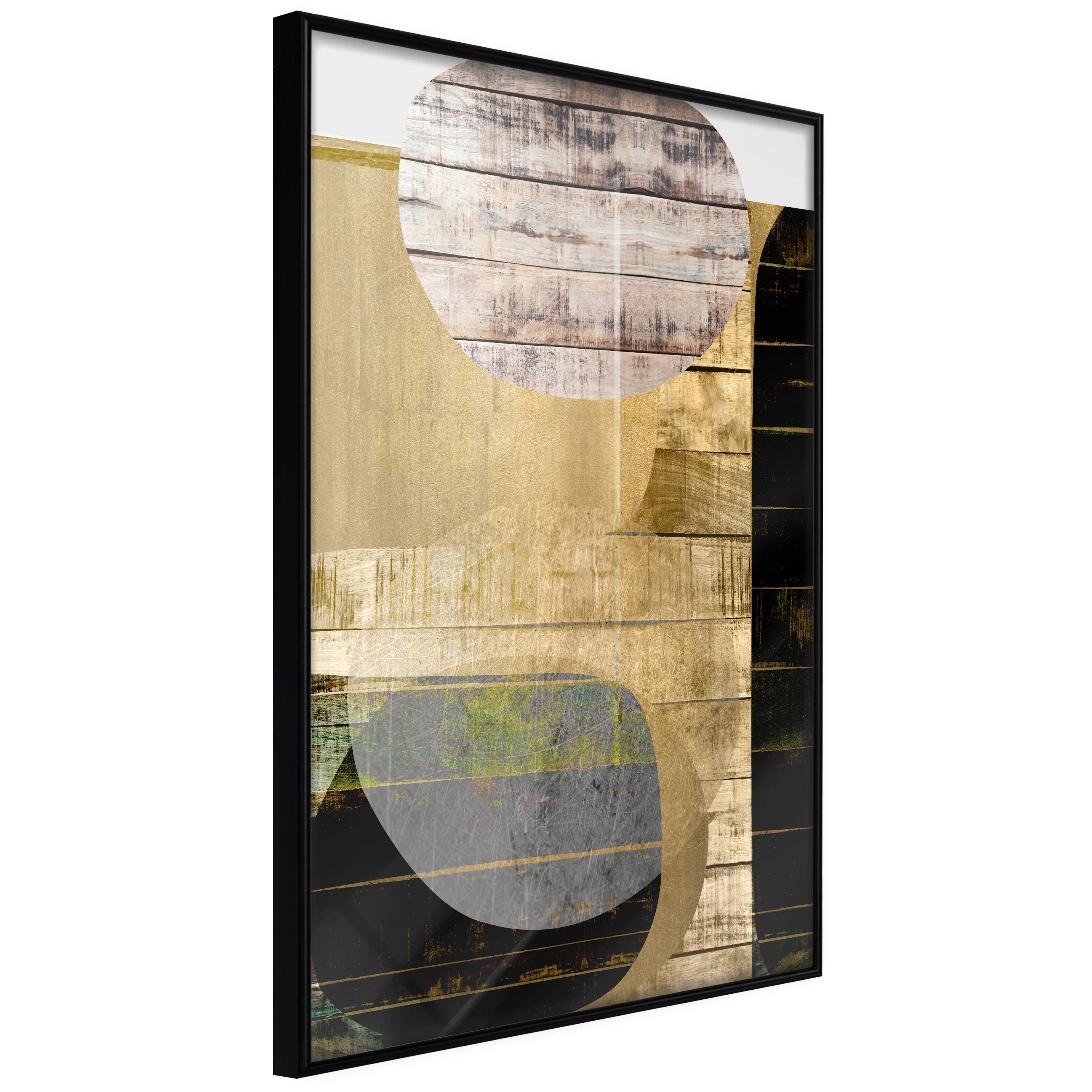 Affisch - Abstract Construction [Poster] 40x60 Svart ram, 40x60 cm