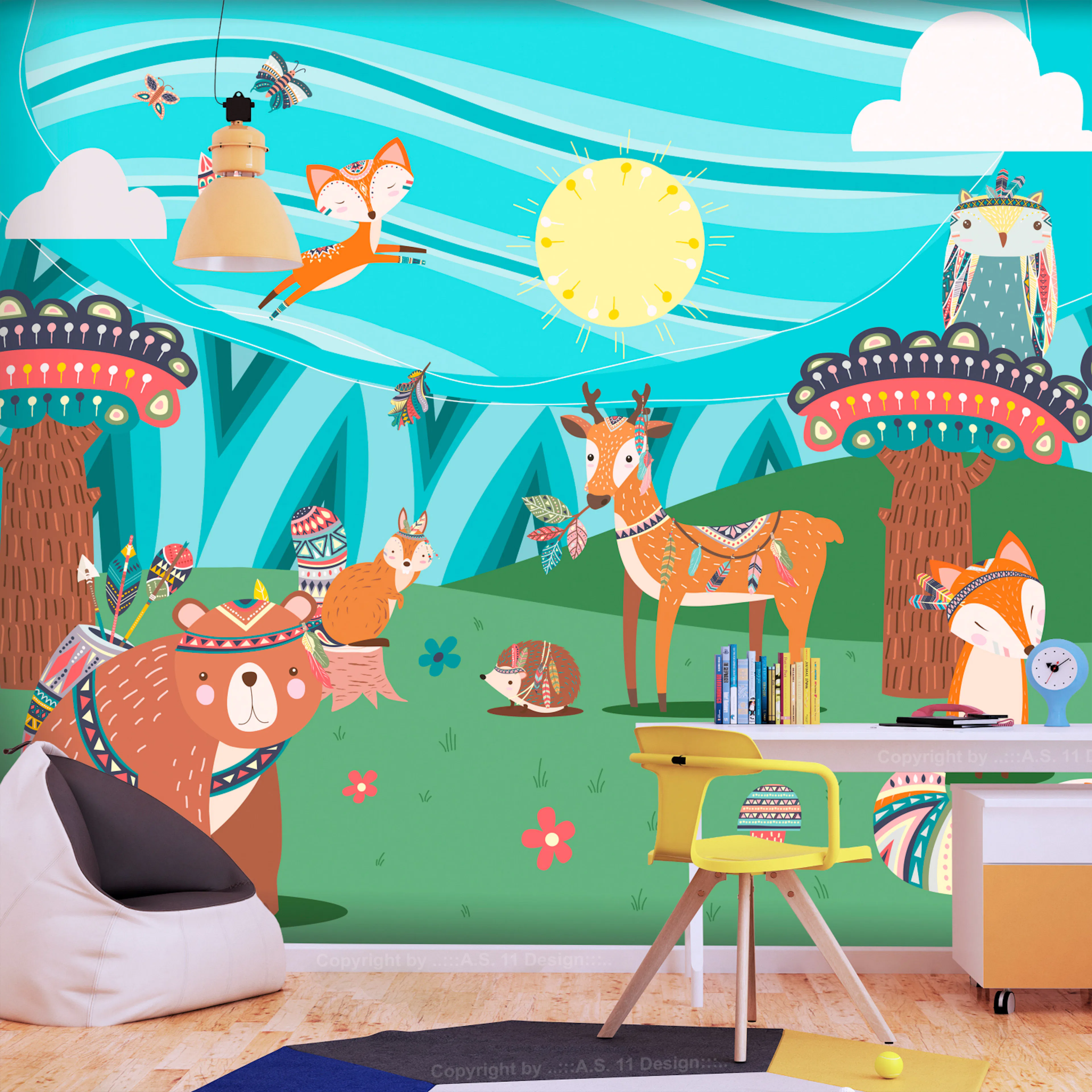 Fototapet - Adventures in the Woods 450x315 450x315 cm