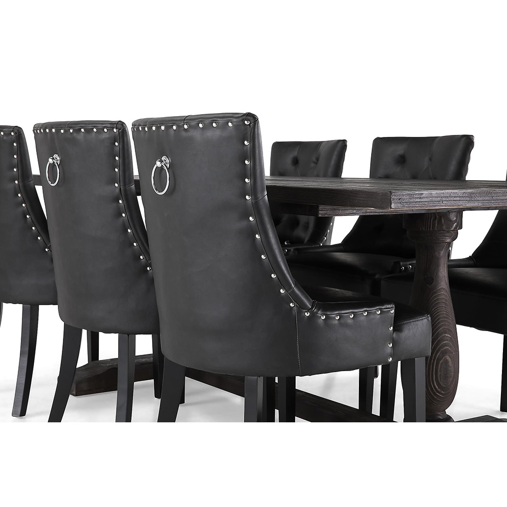 Matgrupp Manor House Dijon Rektangulärt Matbord & 6 Tuva Stolar Gran/Alm