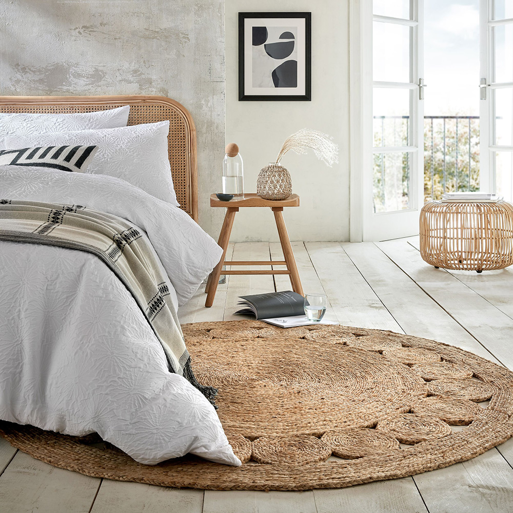 Handvävd Matta Flair Rugs Arya Jute Circle 150x150 cm