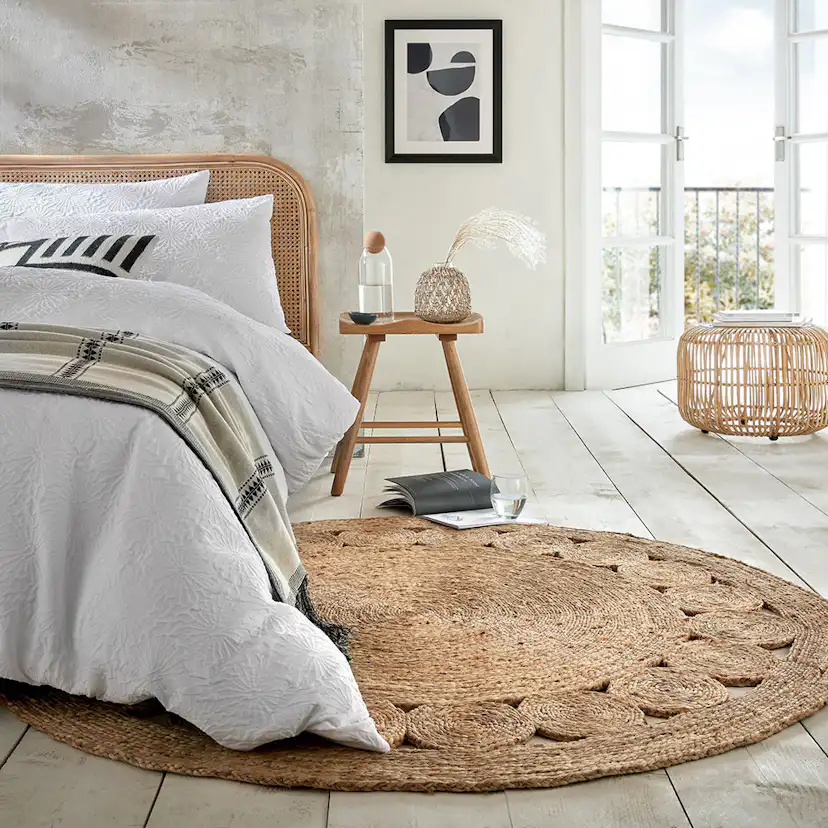 Handvävd Matta Flair Rugs Arya Jute Circle 150x150 cm