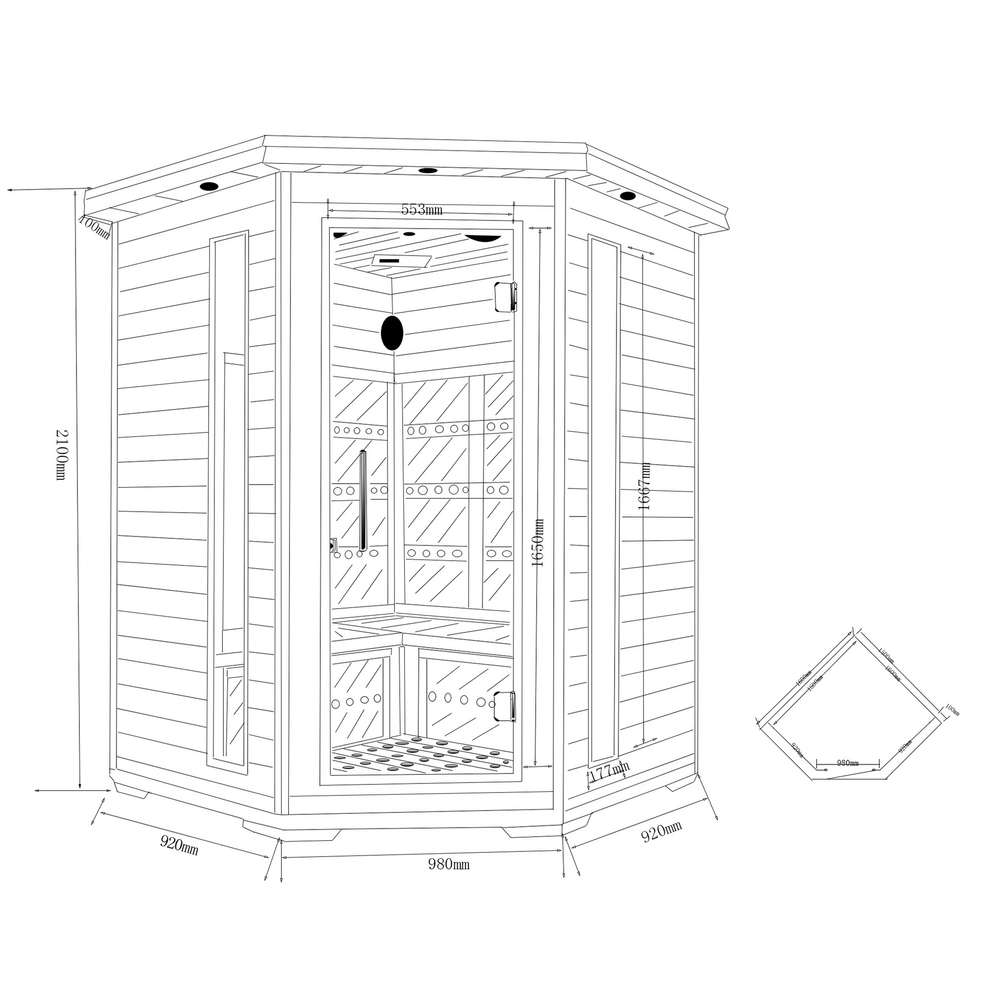 Infraröd Bastu Metalcraft Saarijärvi