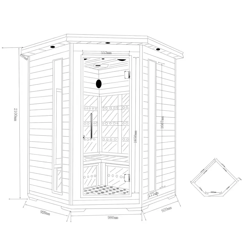 Infraröd Bastu Metalcraft Saarijärvi