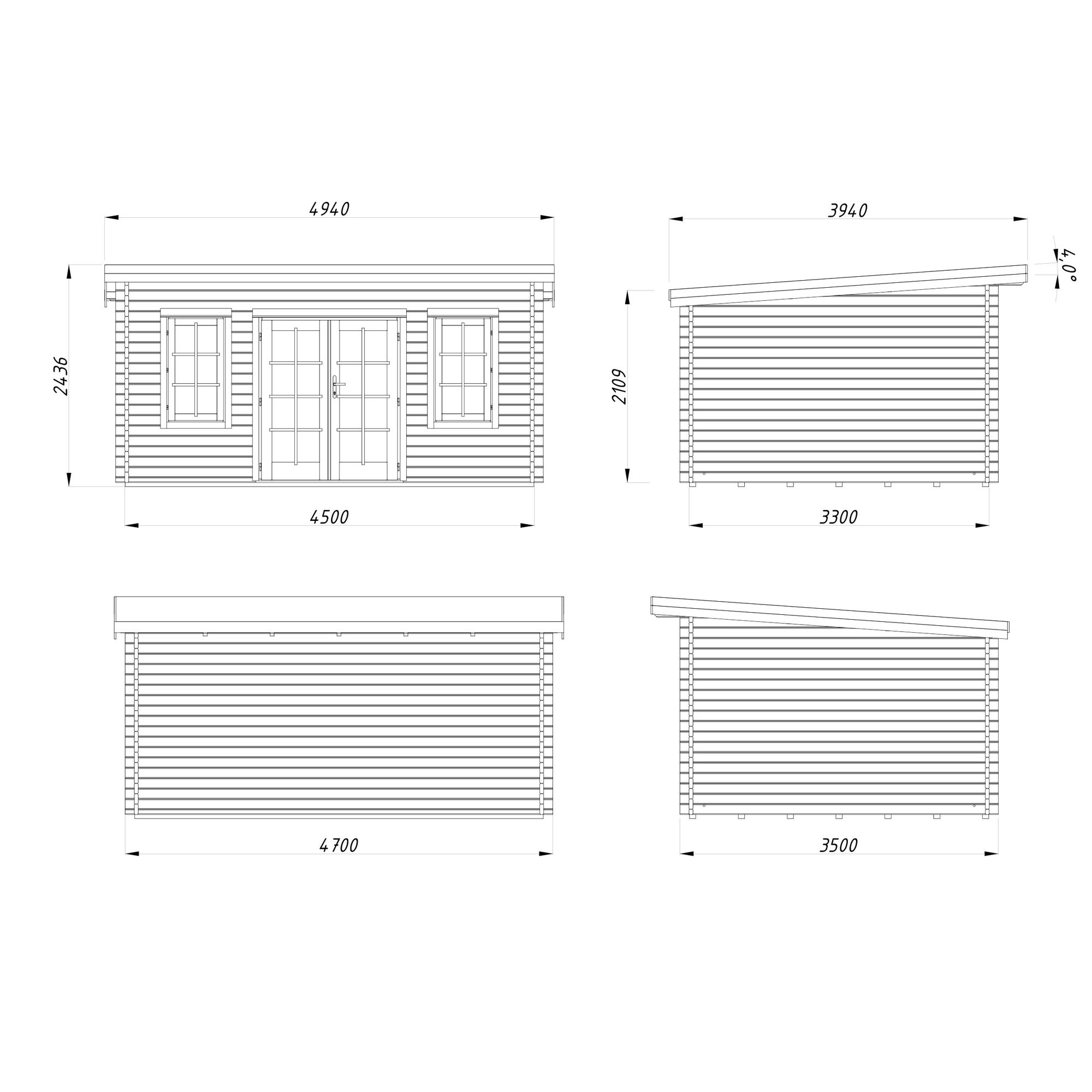 Stuga Palmako Lisa 14,2 m2