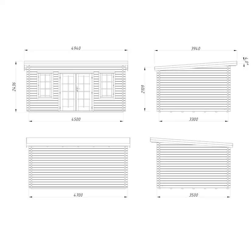 Stuga Palmako Lisa 14,2 m2