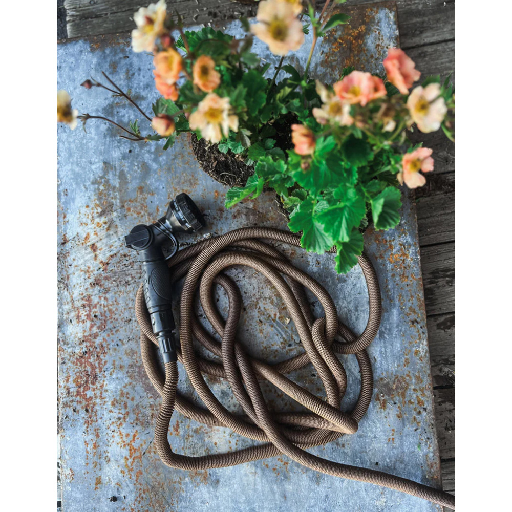 Trädgårdsslang By Benson Deluxe Set Mörk Sand 15 m