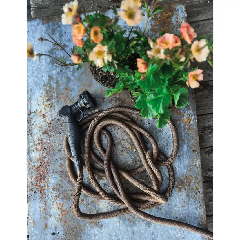 Trädgårdsslang By Benson Deluxe Set Mörk Sand 15 m