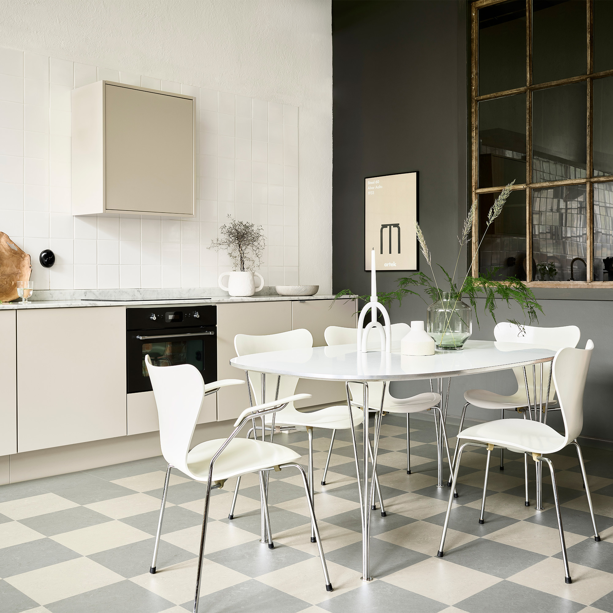 Linoleumgolv Forbo Marmoleum Click Nebula 60x30 cm