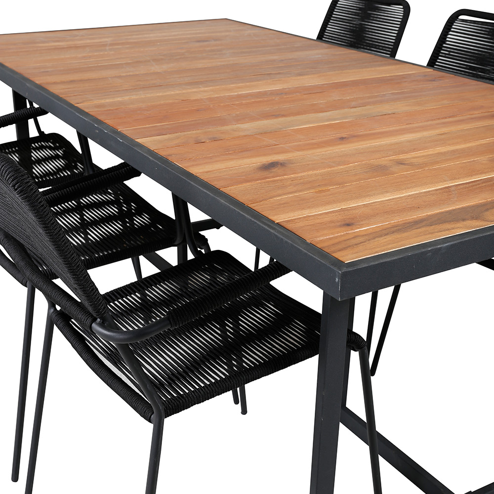 Matgrupp Venture Home King med 6 Lumi Karmstolar