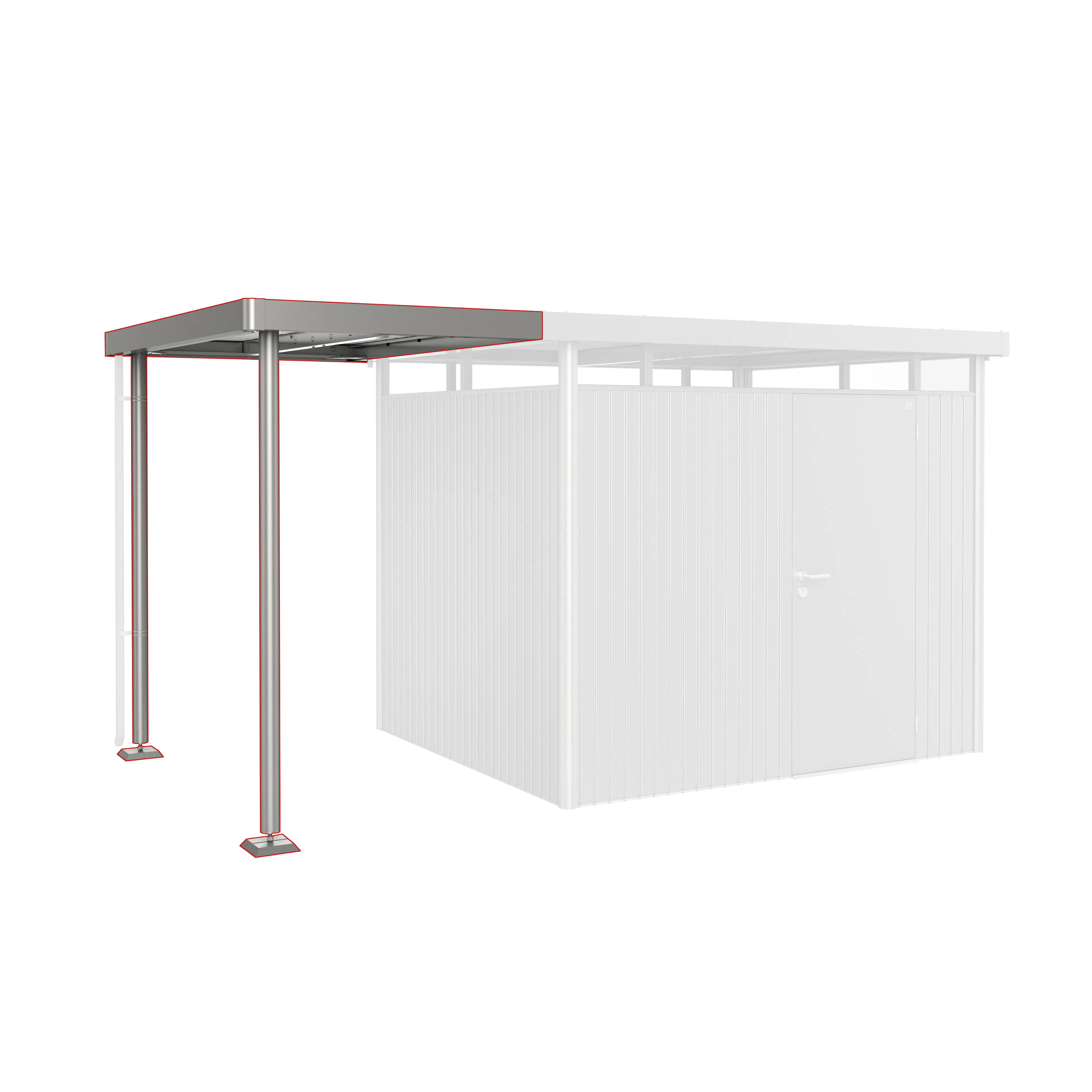 Sidotak HighLine H3 Storlek S metallic kvarts-grå Kvartsgrå