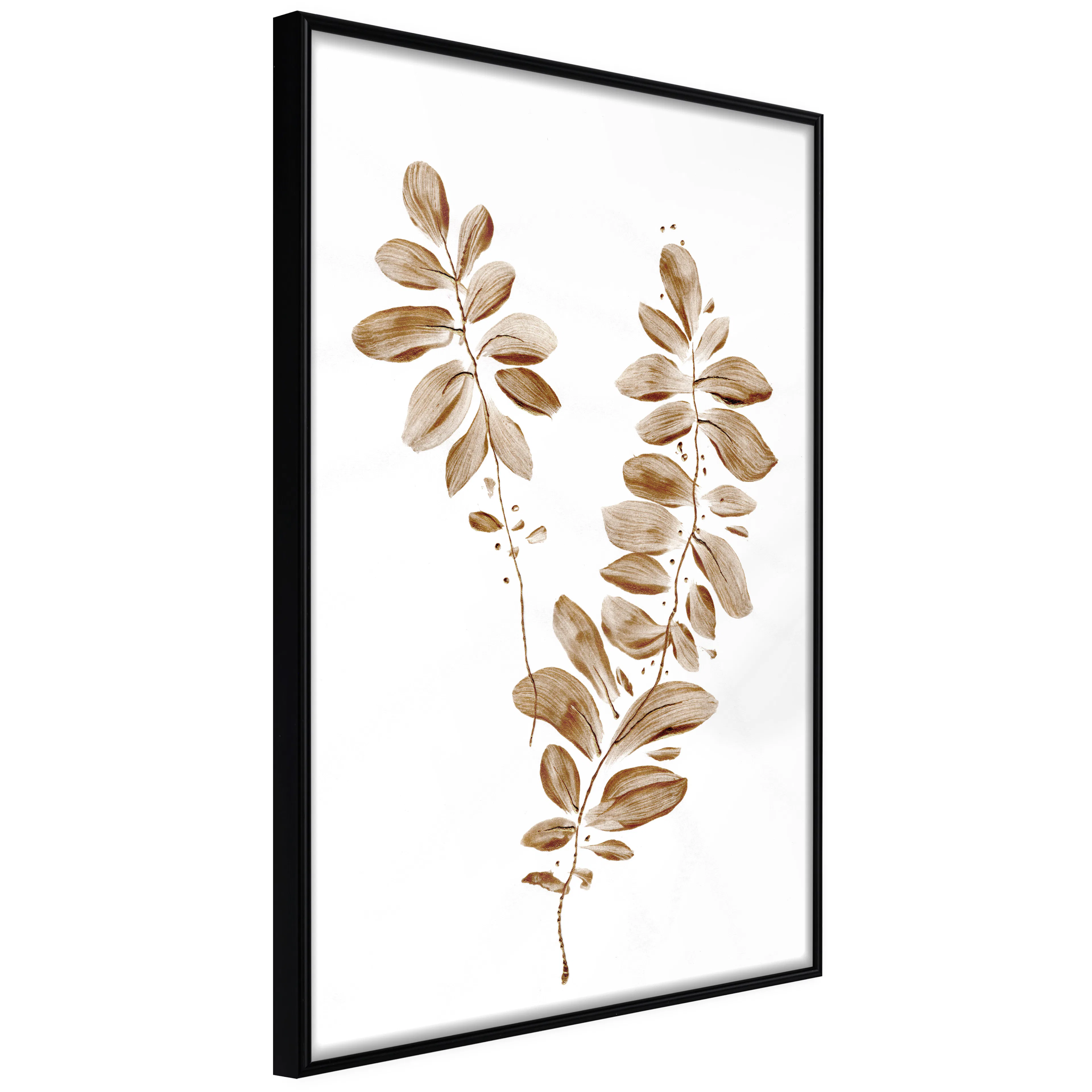 Affisch - August Leaves [Poster] 40x60 Svart ram, 40x60 cm