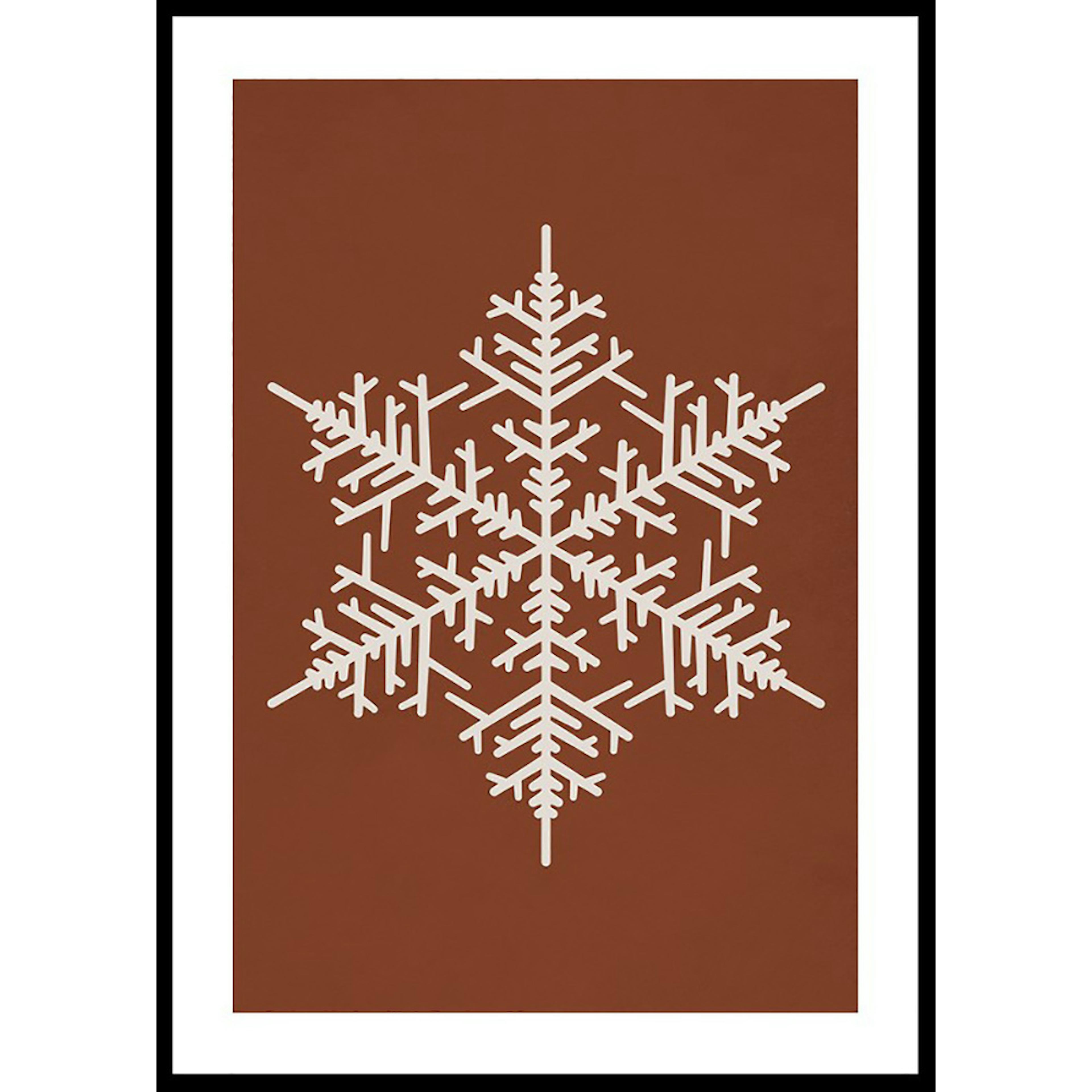 Poster Gallerix Snowflake WB