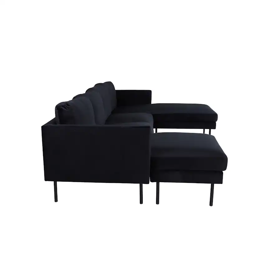 U-soffa Venture Home Zoom Sammet