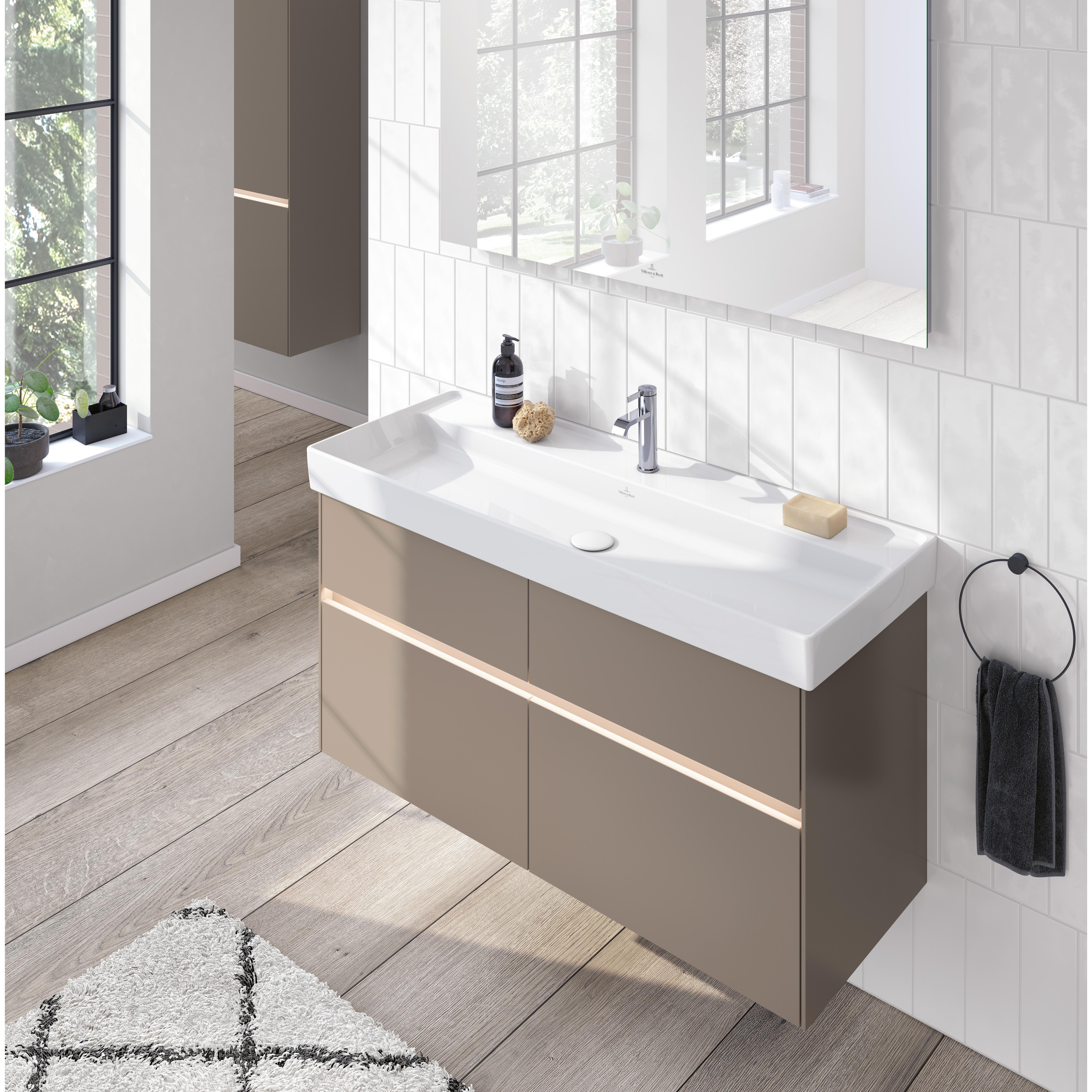 Tvättställsskåp Villeroy & Boch Collaro 115 cm med 4 Lådor för Inbyggt Skåpstvättställ