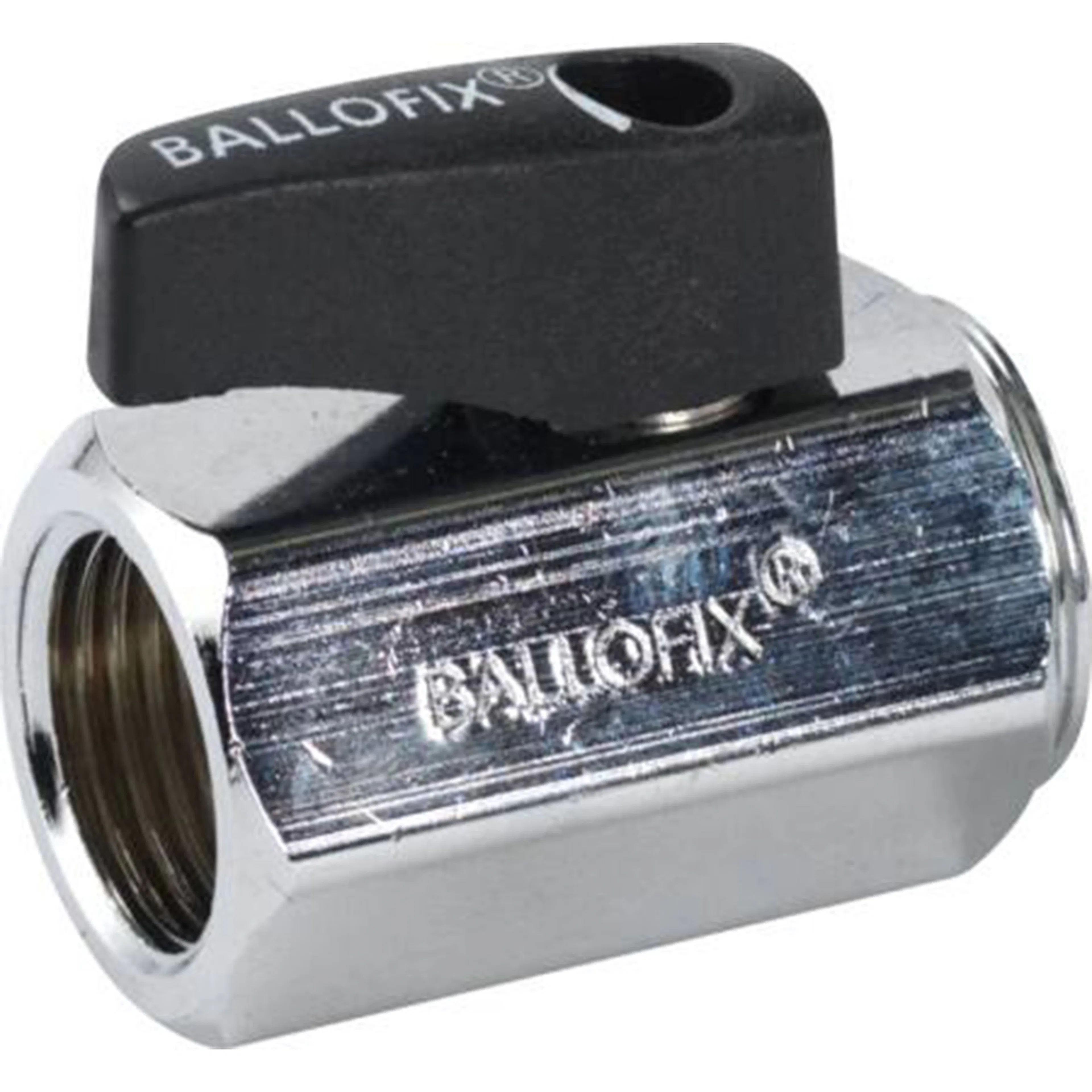 Kulventil Broen Ballofix 501 Rak med Vred Dimension: R15xR15