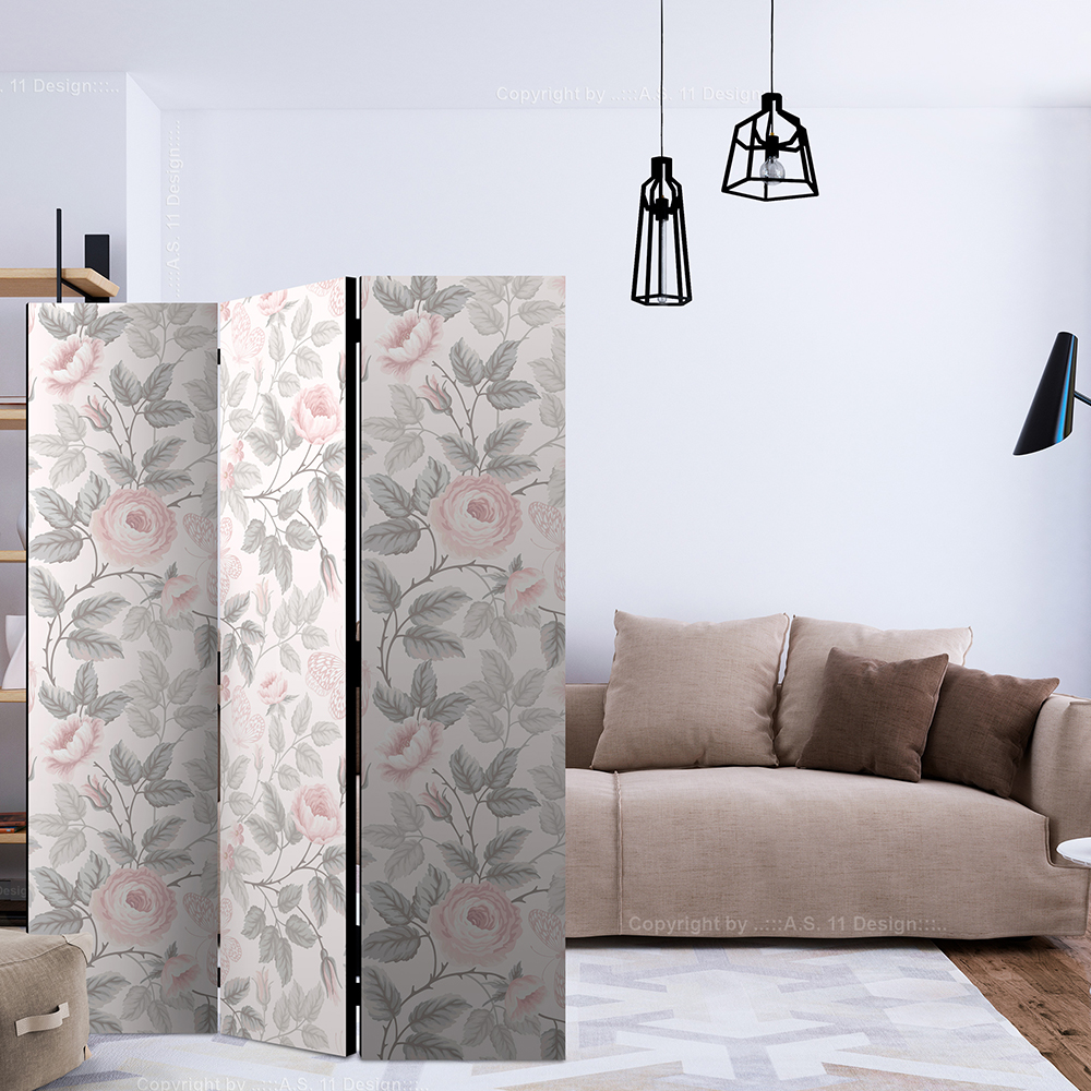 Rumsavdelare Skärmvägg Arkiio Watercolor Roses 135x172 cm