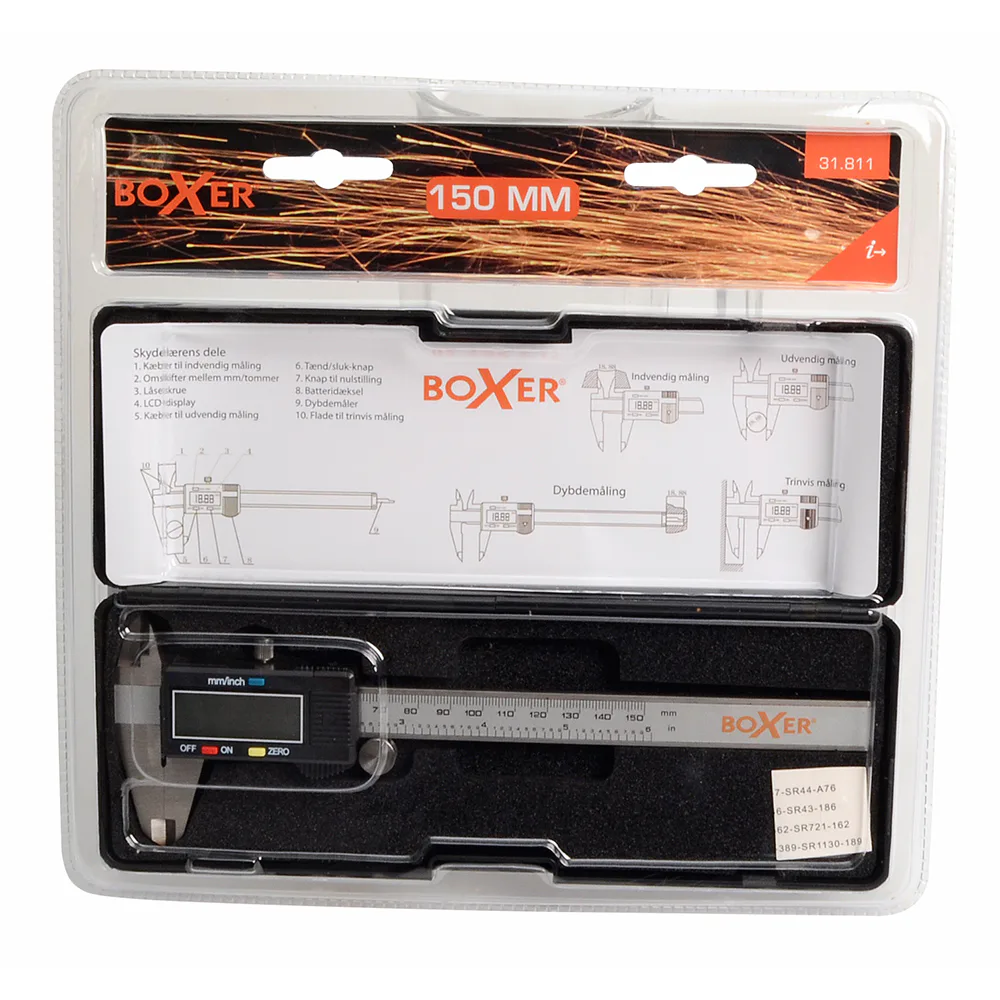Digitalt Skjutmått Boxer 150 mm Rostfritt stål
