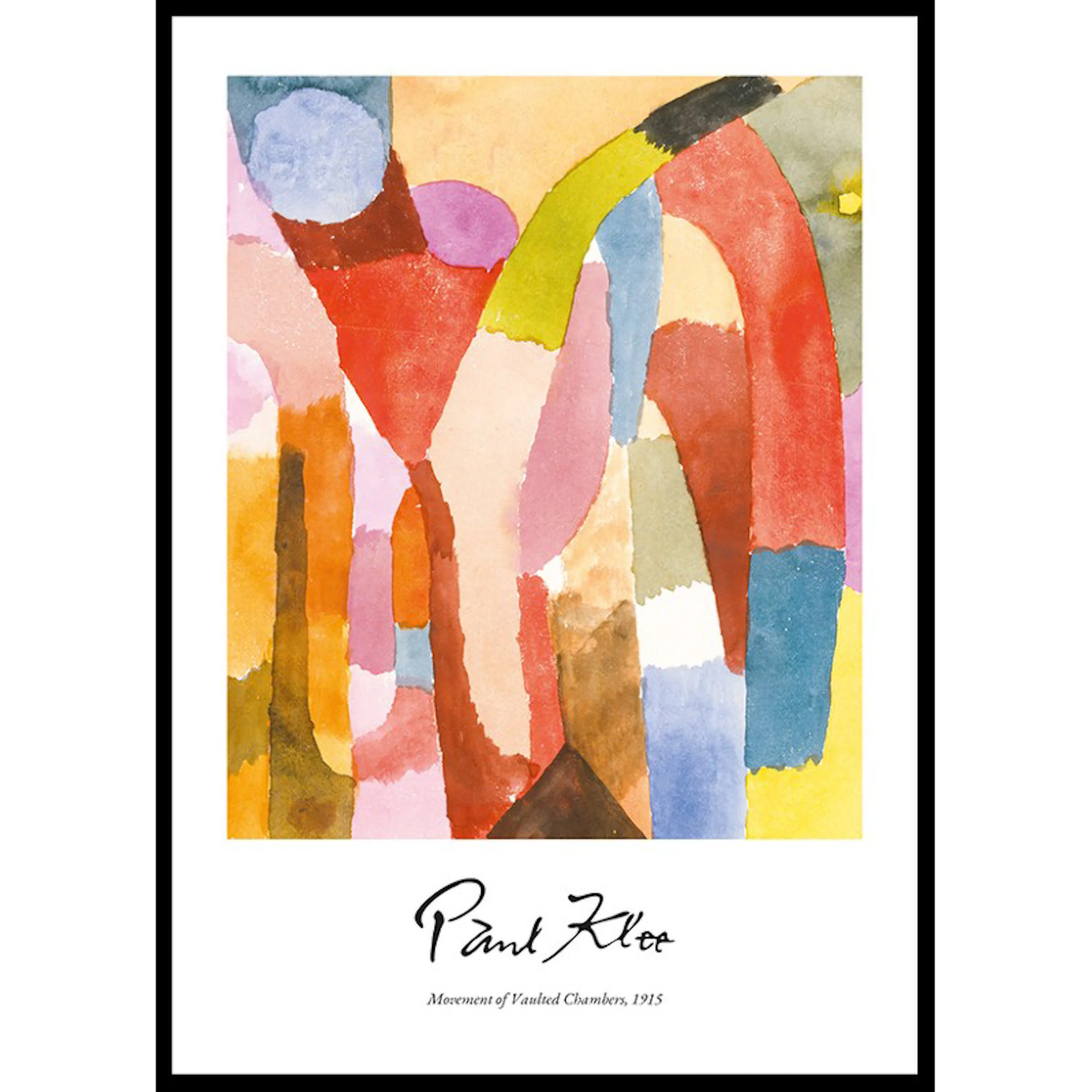 Movement Of Vaulted Chambers By Paul Klee 50x70 50x70 cm