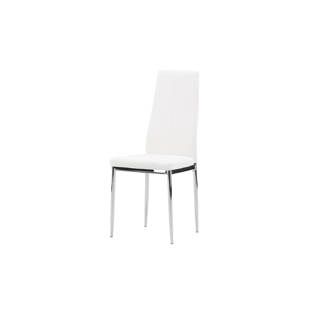 Matstol Venture Home Pastill Vit Stol i Konstläder 2 st