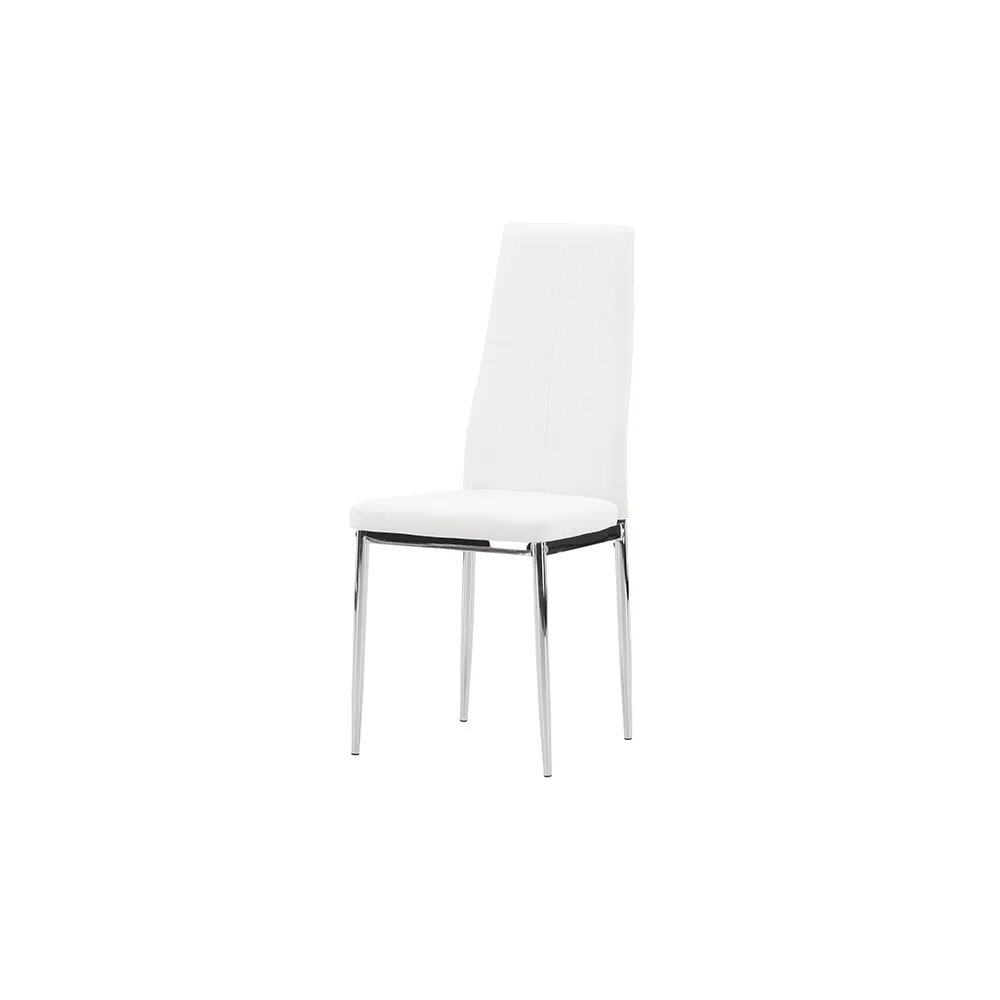 Matstol Venture Home Pastill Vit Stol i Konstläder 2 st