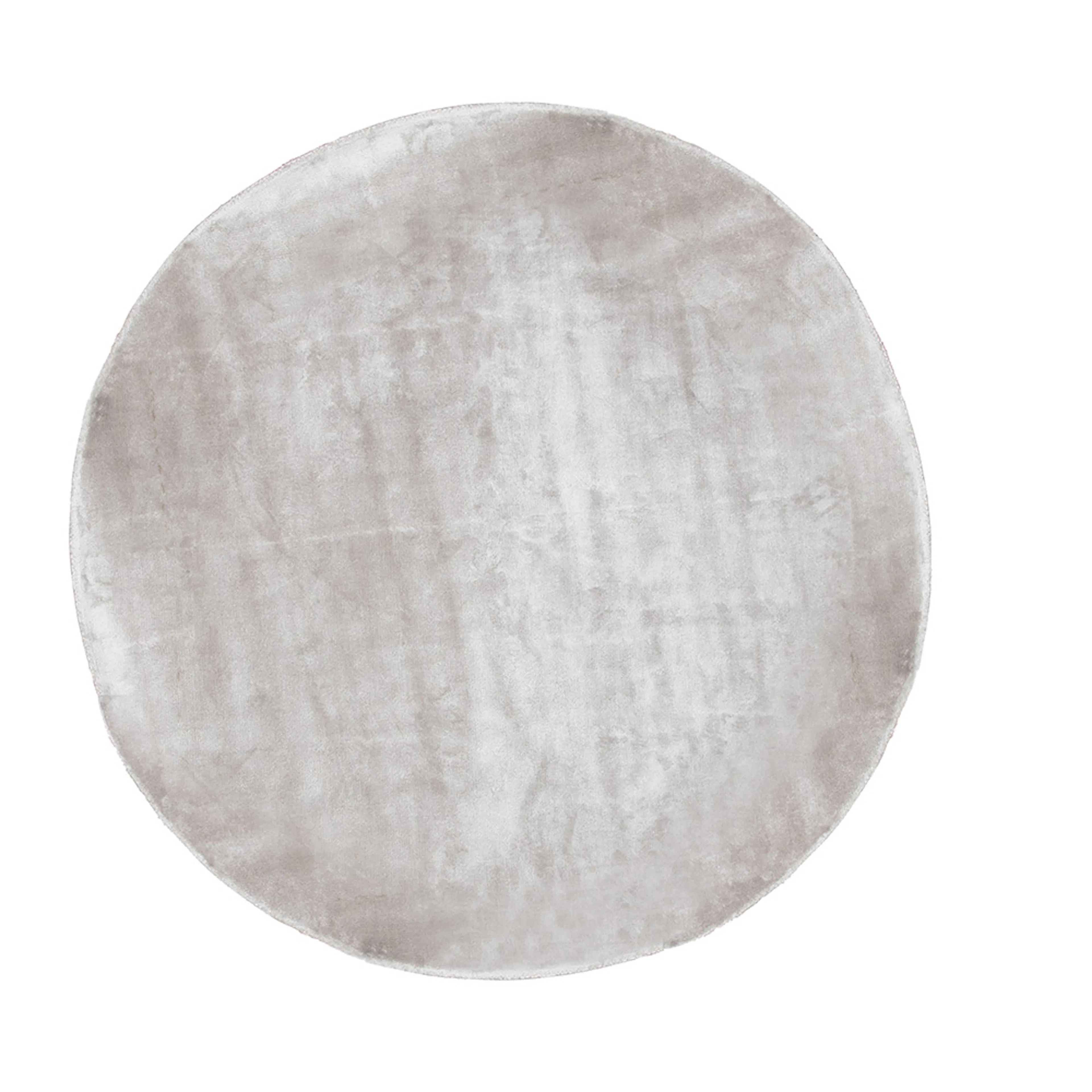 Indra Viscose Carpet ø200cm Silver Silver, Mått: ø 200 cm