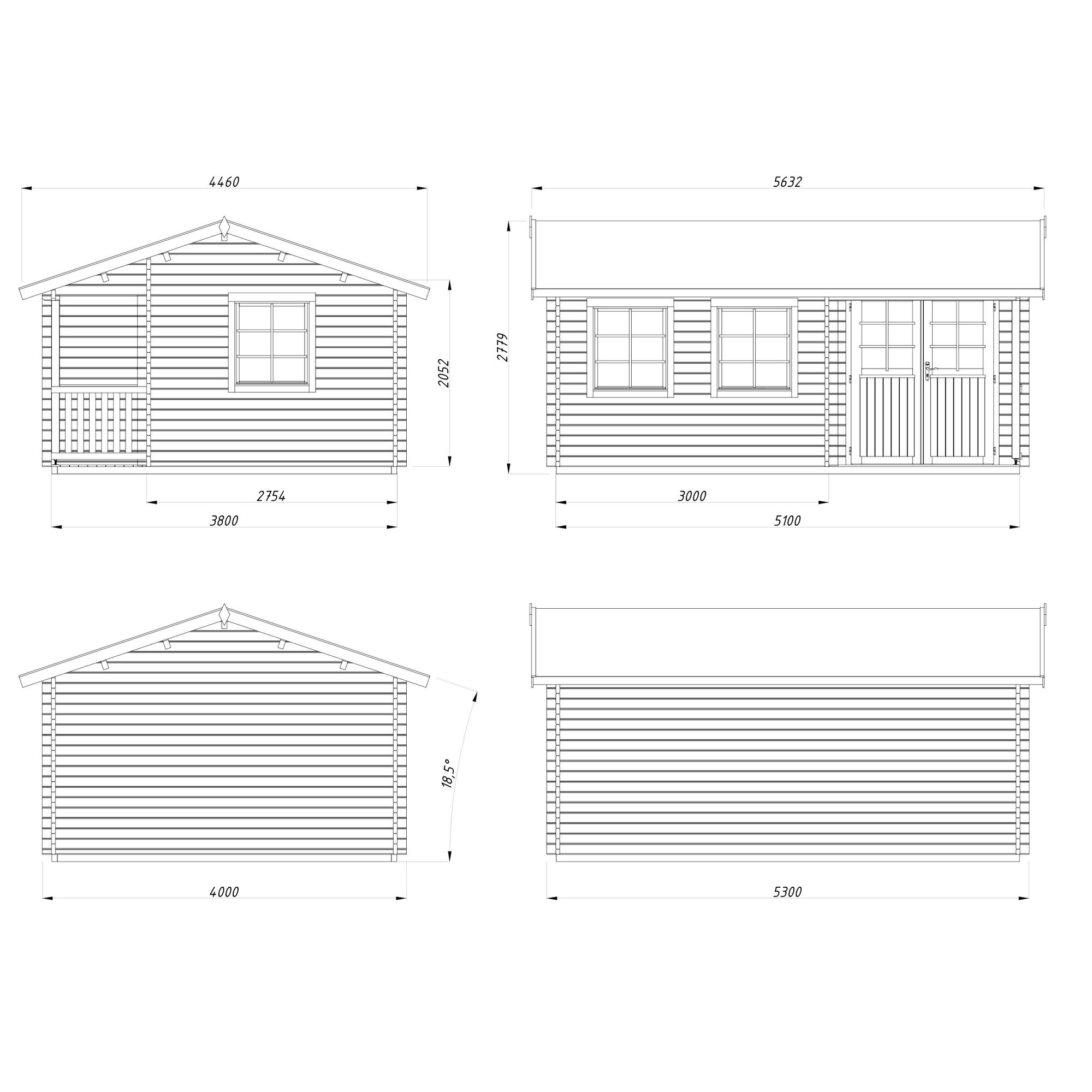 Stuga Palmako Susanna 19,4 m2