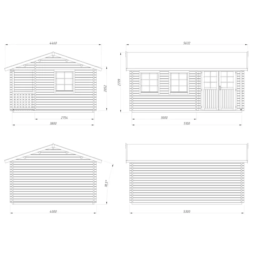 Stuga Palmako Susanna 19,4 m2