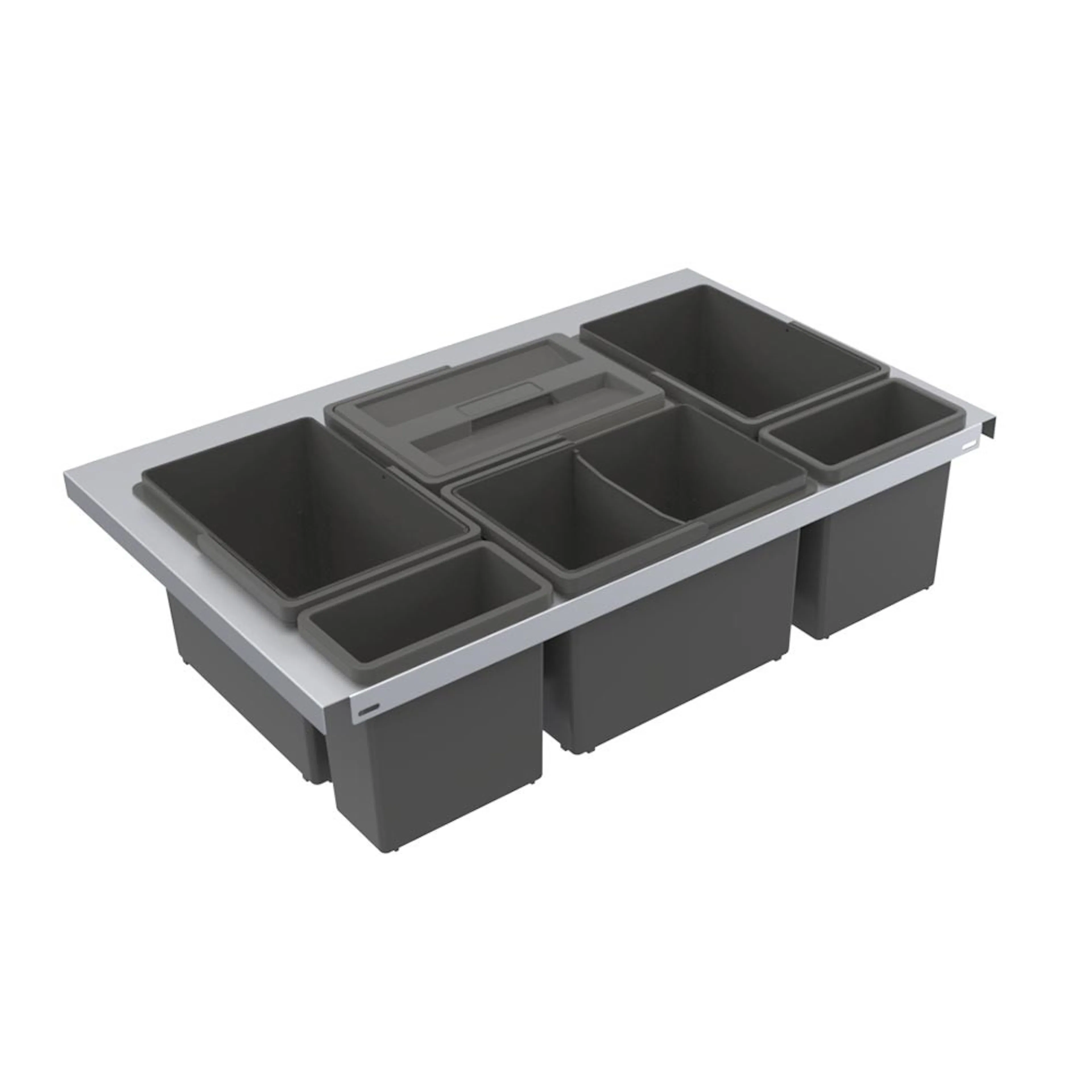 Källsorteringskärhållare Beslag Design Cube Smart 800