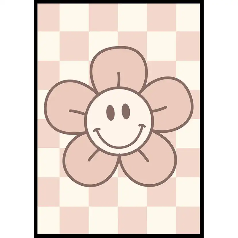 Poster Gallerix Pink Smiley Flower