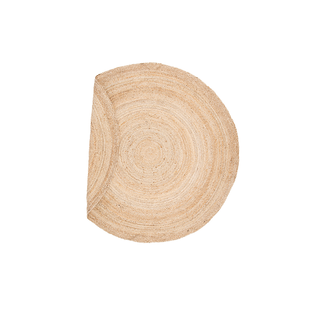 Oliver 100% jute - 200*200- -Round-Natural dark 200x200 cm