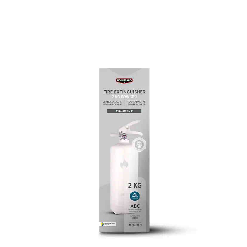 Pulversläckare Housegard 2 kg Vit Vit
