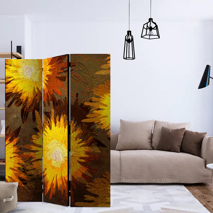 Rumsavdelare Arkiio Sunflower Dance 135x172 cm