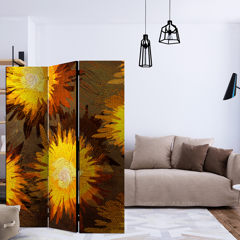 Rumsavdelare Skärmvägg Arkiio Sunflower Dance 135x172 cm
