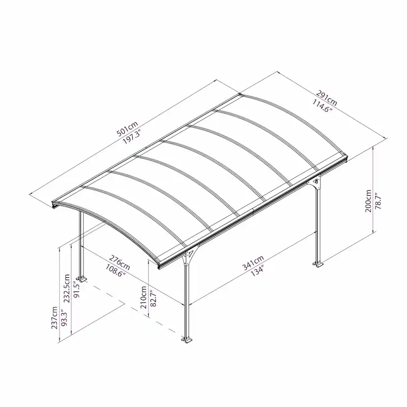 Carport gop Vitoria 15 m2