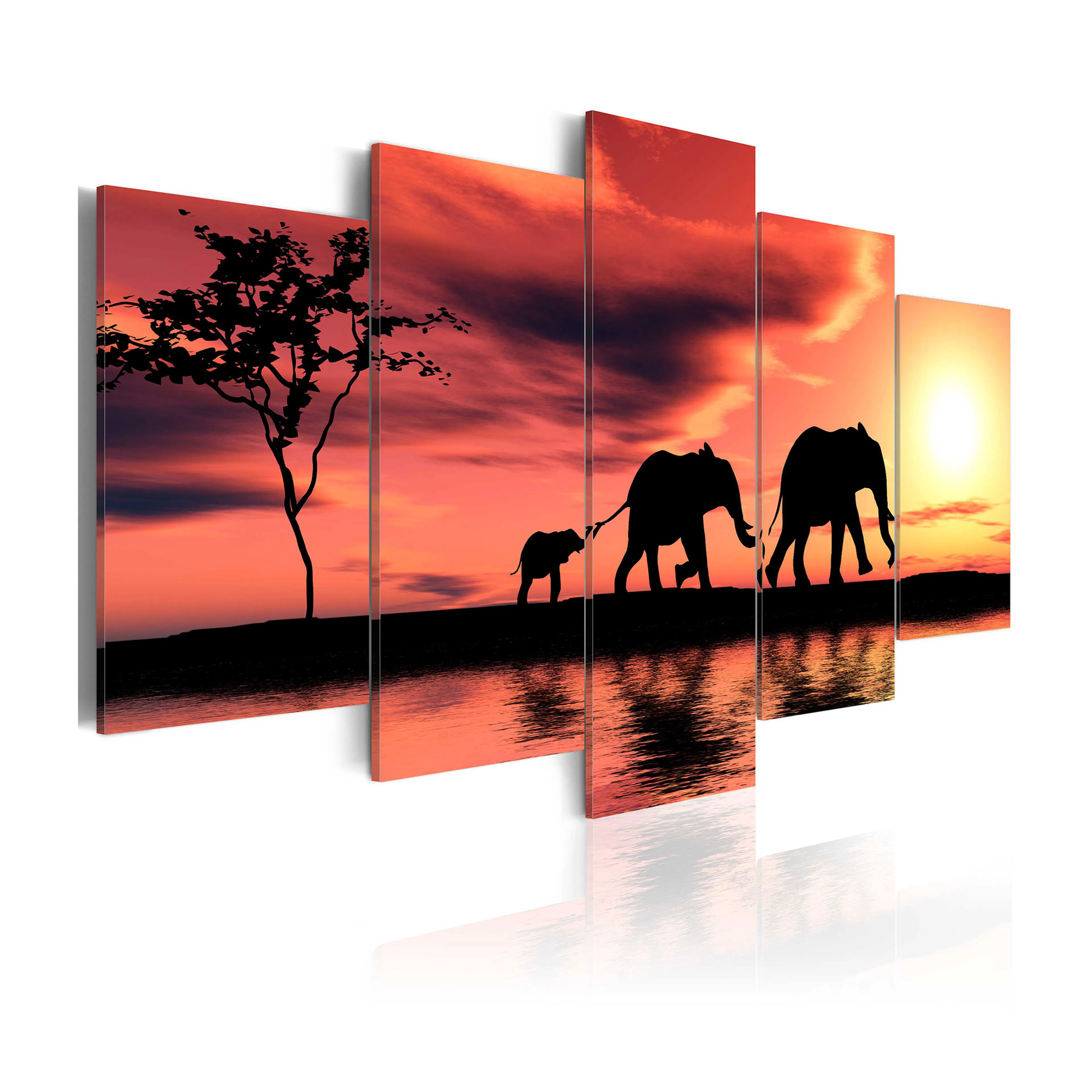 Tavla Arkiio African Elephants Family