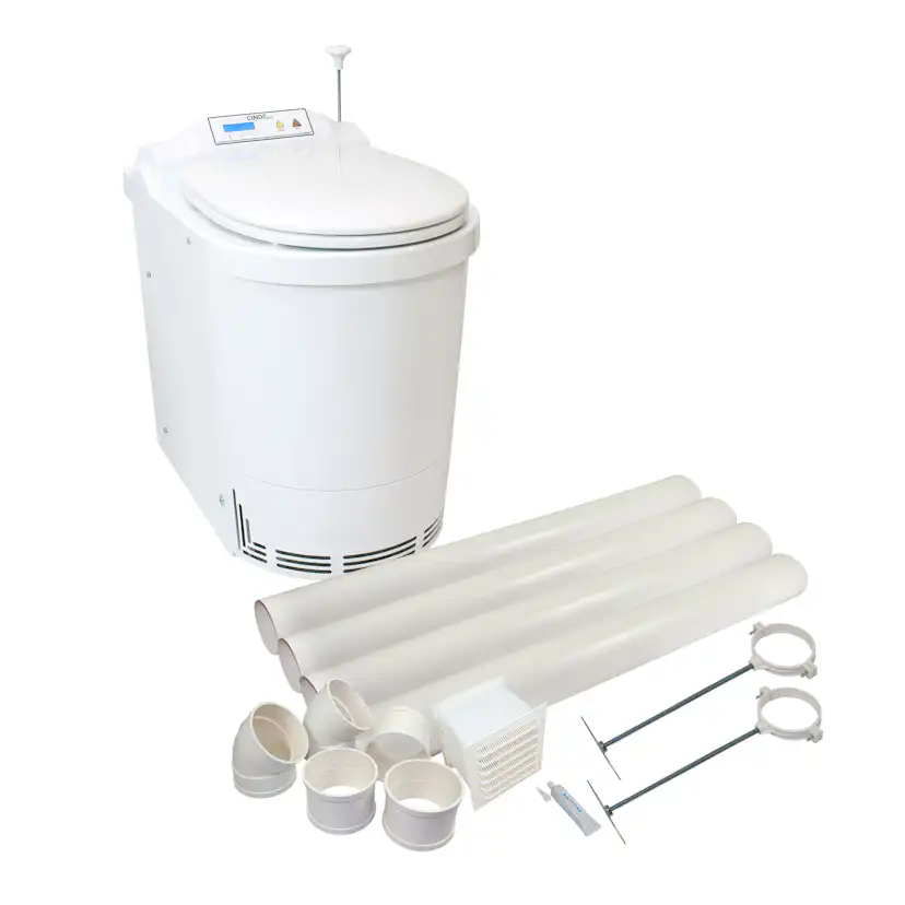 Förbränningstoalett Separett Family II med Ventilationspaket