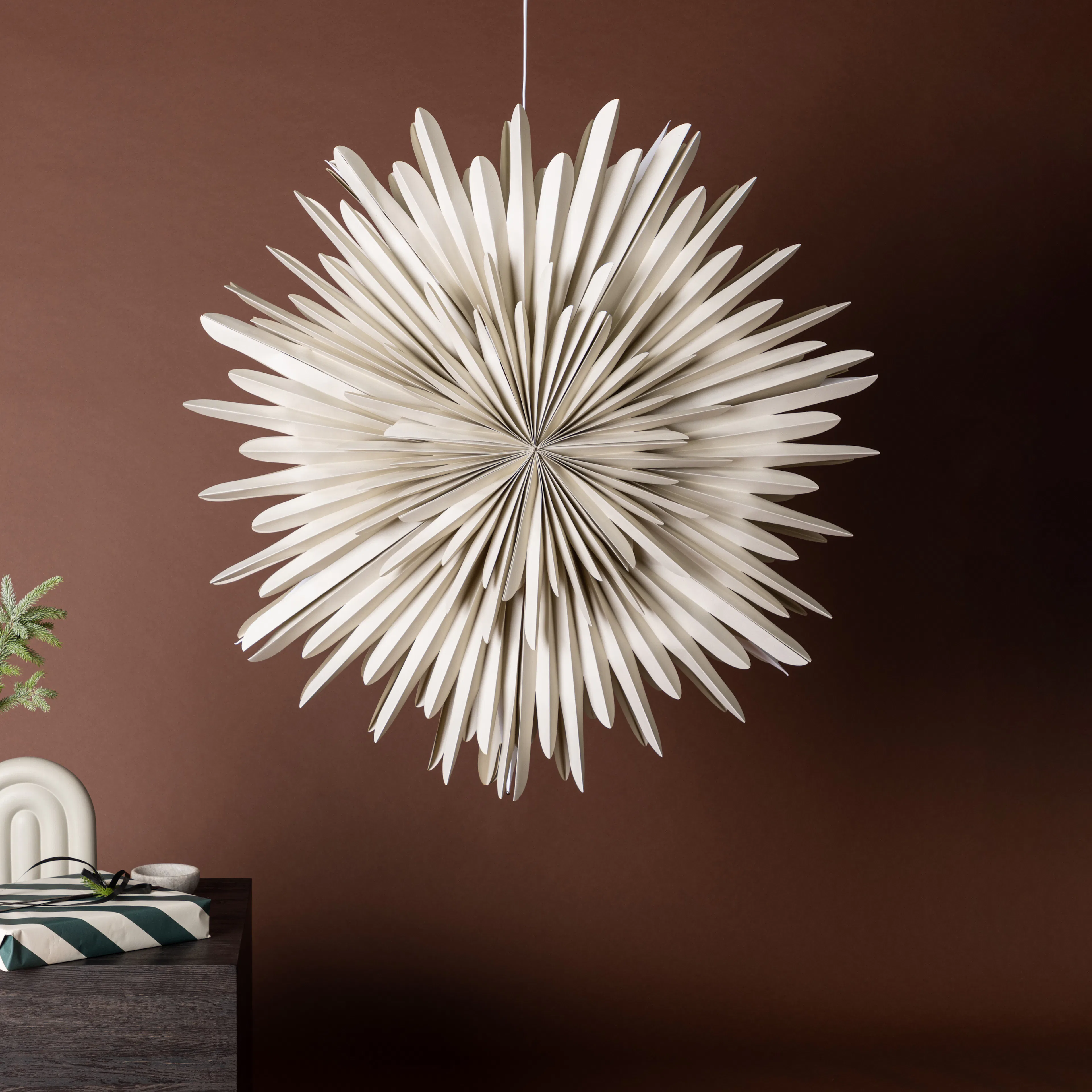Sälen 100cm Pendant Lamp - Beige /  Beige Beige, 100 cm