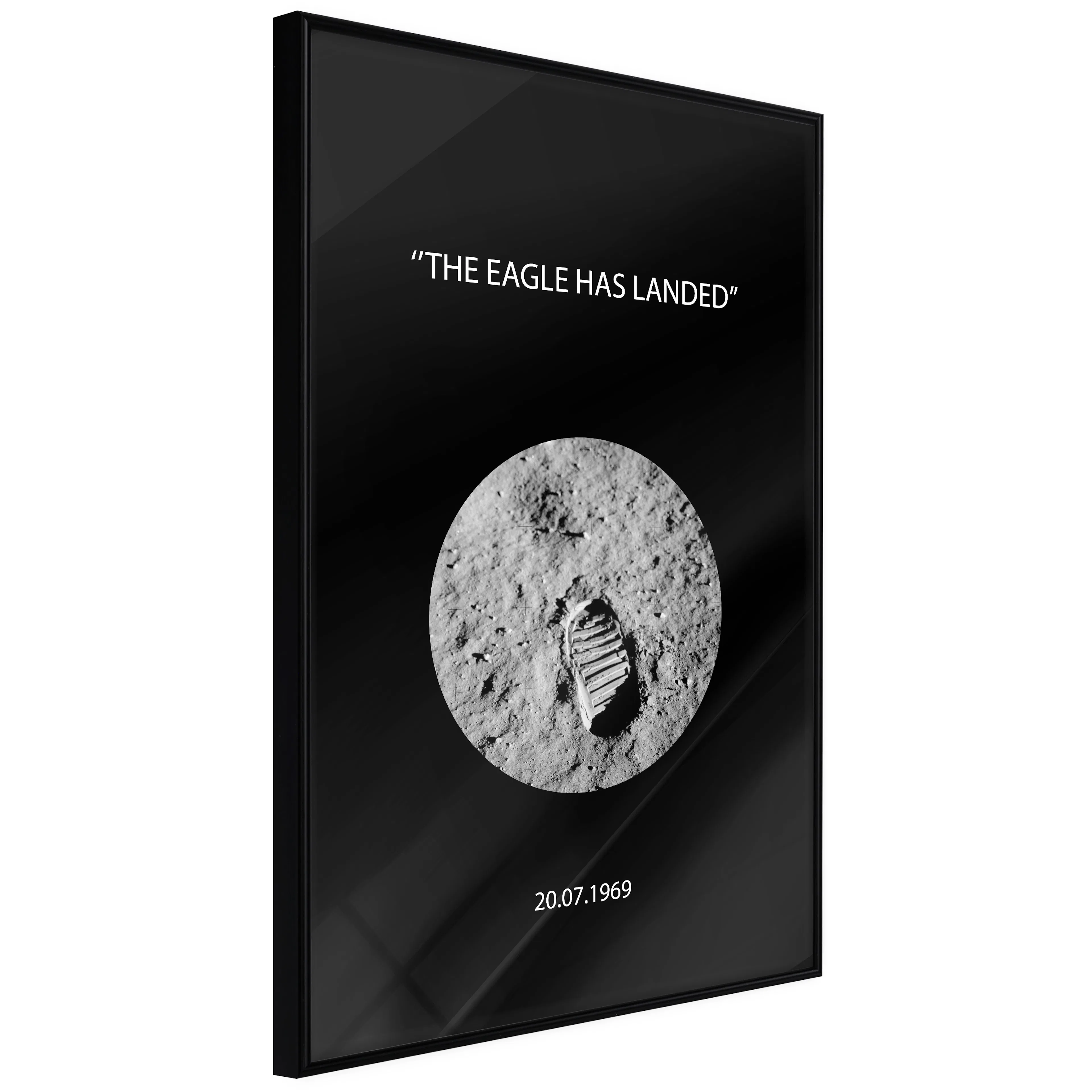 Affisch - The Eagle Has Landed [Poster] 40x60 Svart ram, 40x60 cm