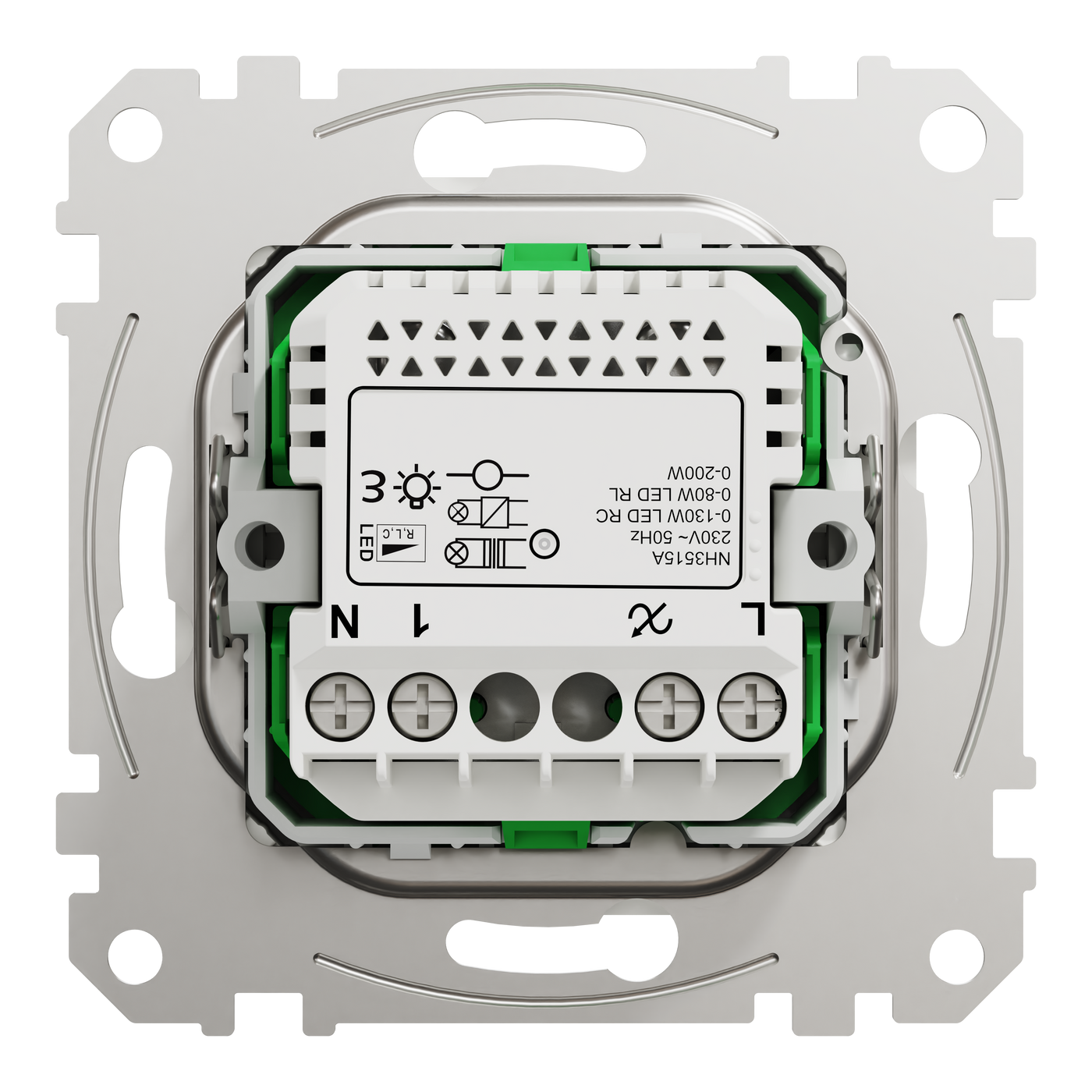 Tryckdimmer Schneider Electric Exxact Uppkopplad LED styrs via Wiser by SE