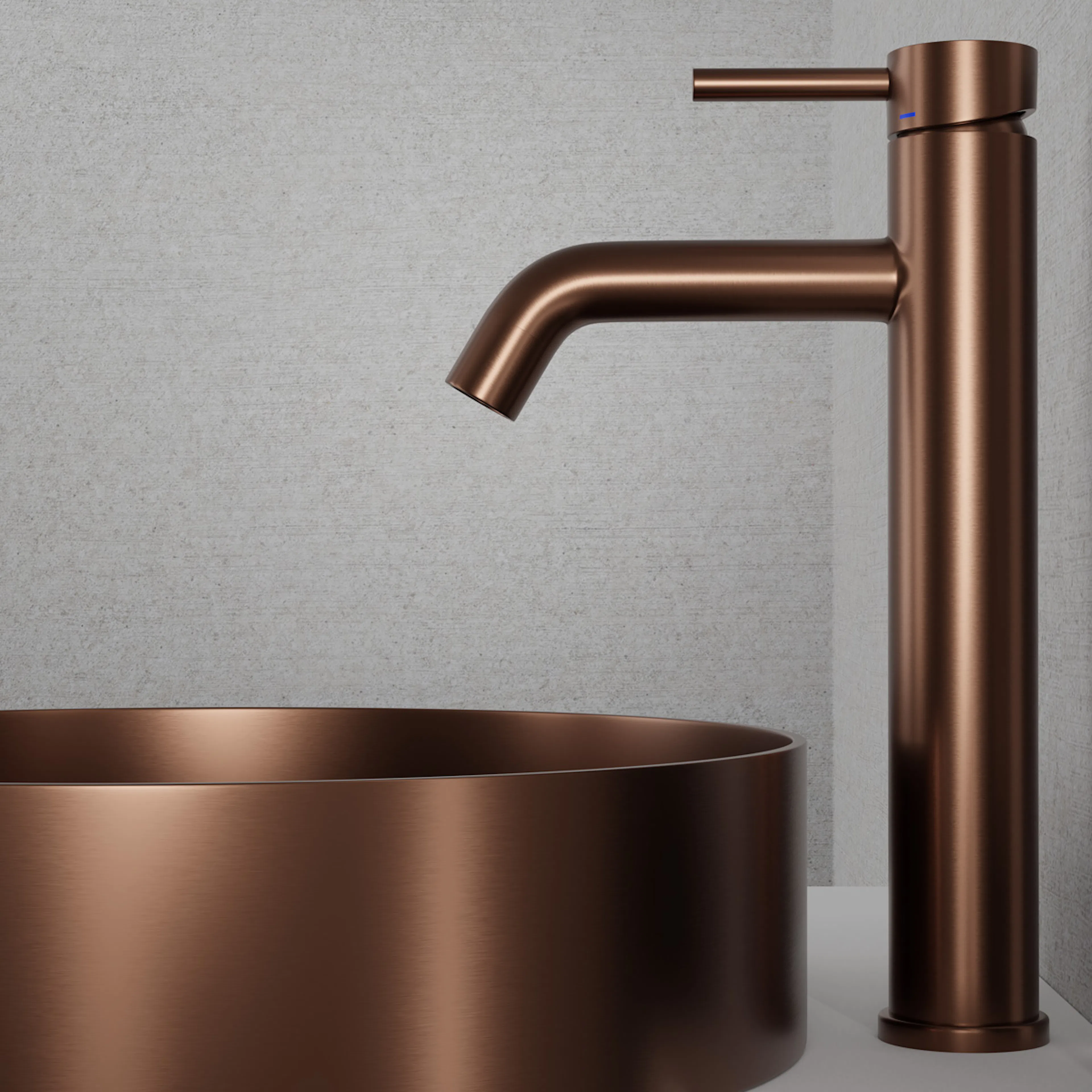 Tvättställsblandare Scandtap Steel Wave High
