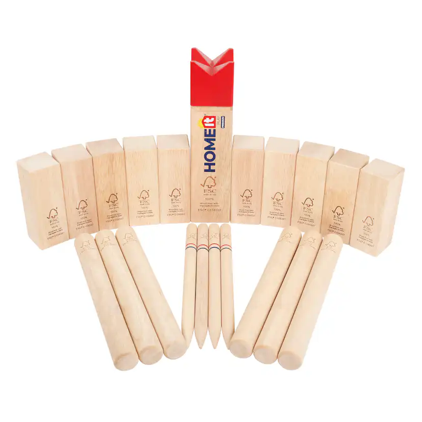 Kubb Home it Play Premium I Gummiträ