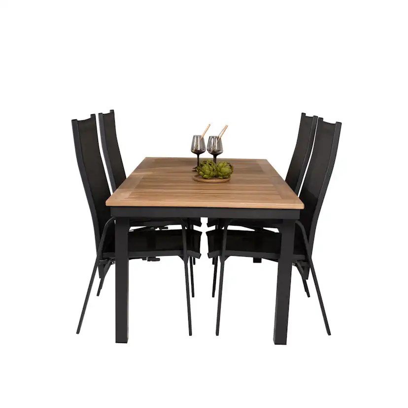 Matgrupp Venture Home Perla 160/240 med 4 Copacabana Stolar