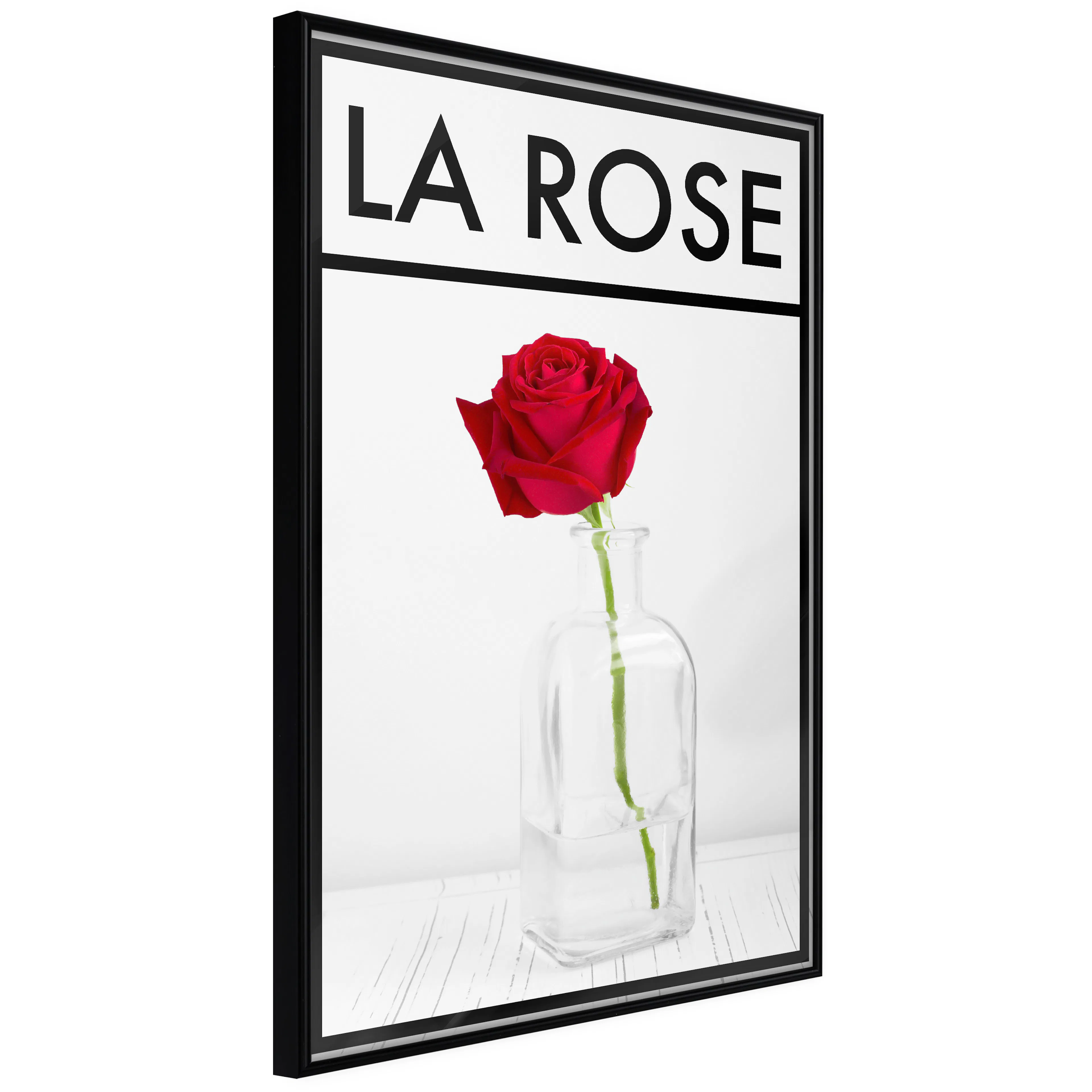 Affisch - La Rose [Poster] 40x60 Svart ram, 40x60 cm