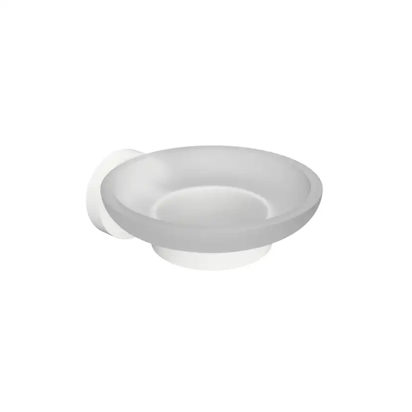 Tvålkopp Bemeta White Glas/Vit