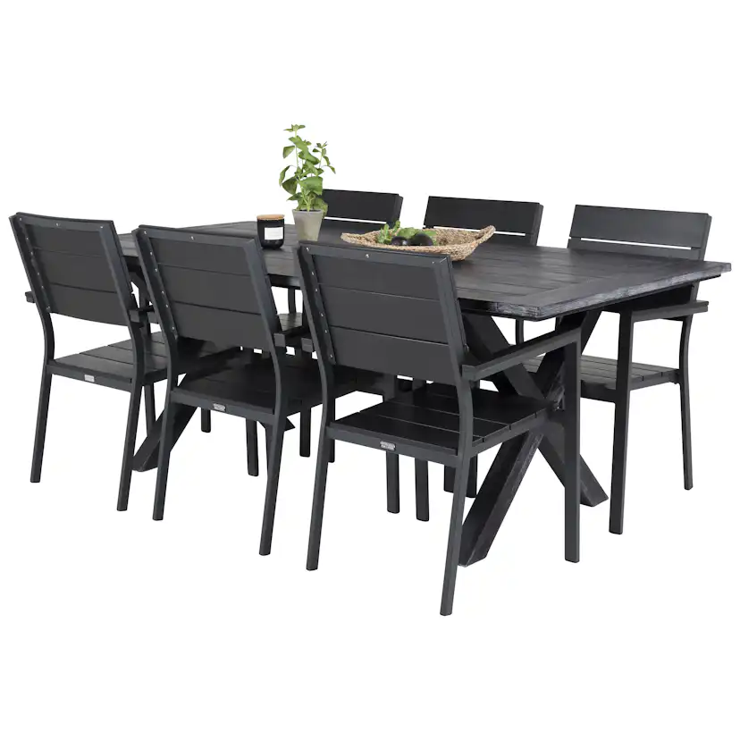 Matgrupp Venture Home Rossi 200 med 6 Lova Stolar