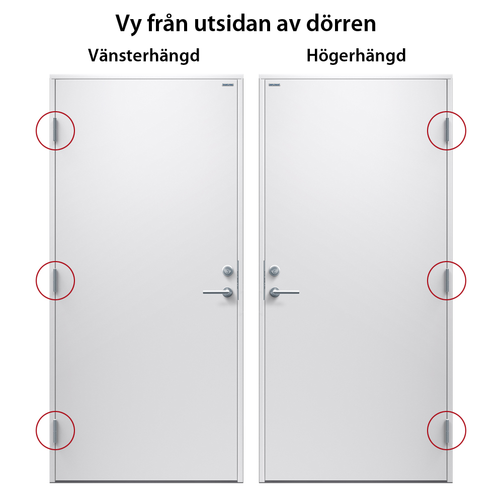 Förrådsdörr Diplomat FY1 Vit