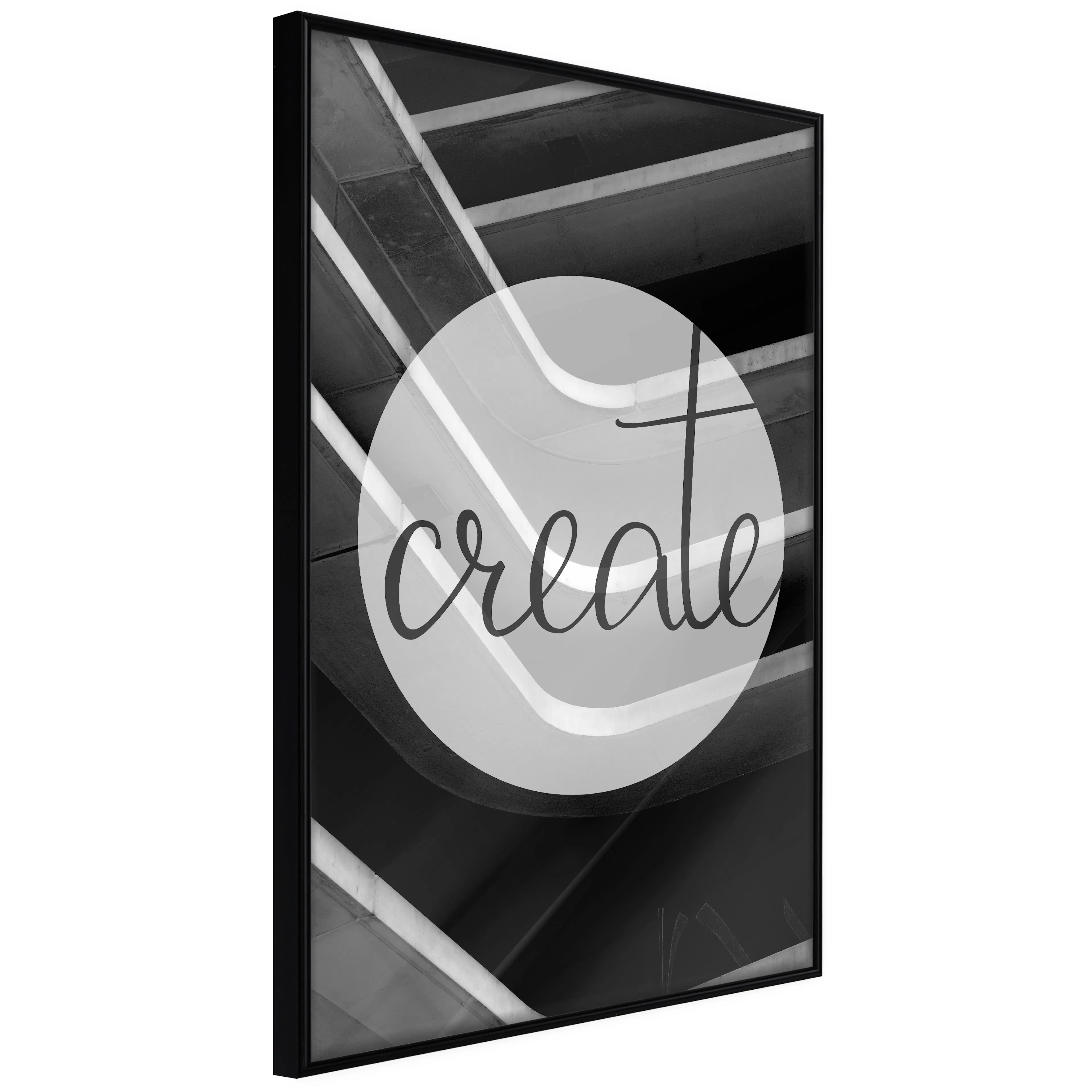 Affisch - Create [Poster] 40x60 Svart ram, 40x60 cm