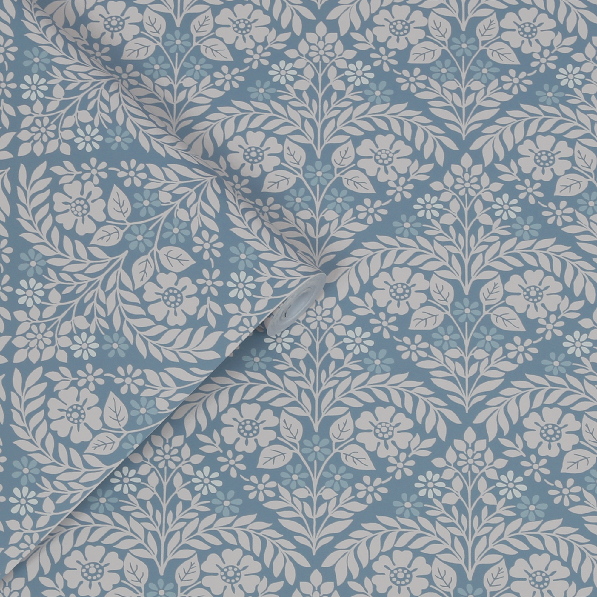 Tapet Laura Ashley Margam Newport Blå 118489